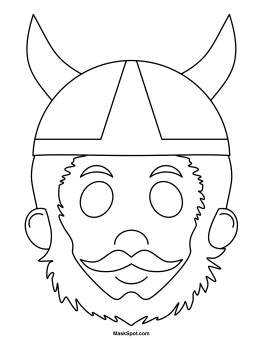 263x340 Printable Viking Mask