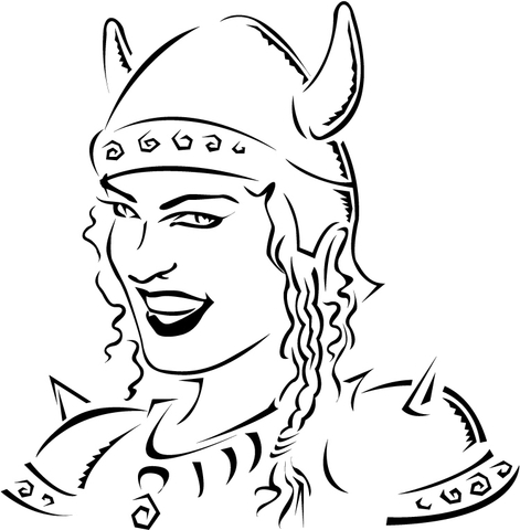 471x480 Viking Woman Coloring Page Free Printable Coloring Pages