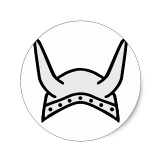 324x324 Viking Helmet Stickers Zazzle