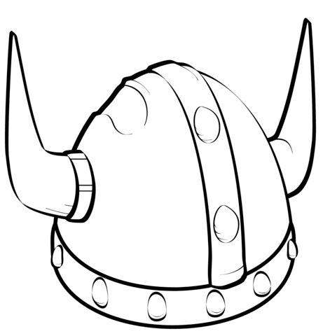 461x480 Viking Helmet Coloring Page Free Printable Coloring Pages
