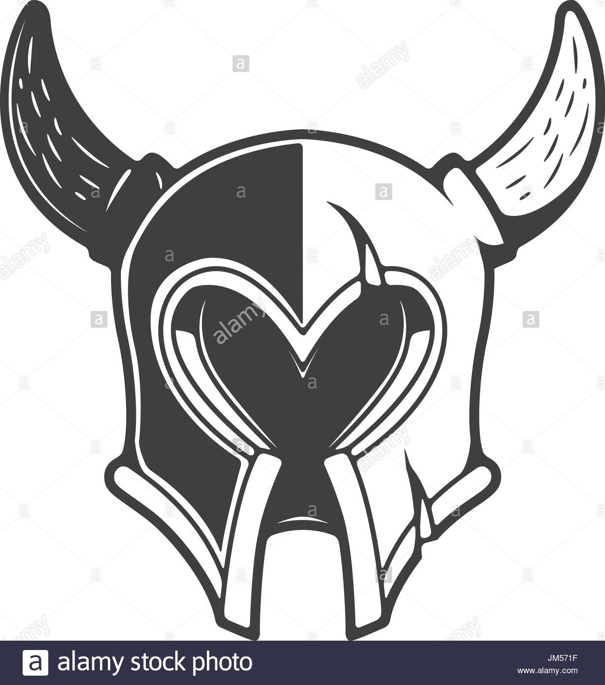 1228x1390 Viking Helmet Isolated On White Background. Design Element