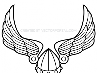 310x233 Winged Viking Helmet Vector Art Free Vectors Ui Download