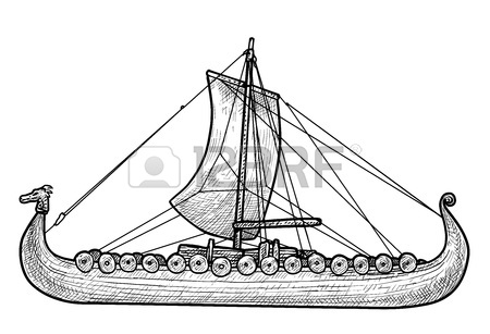 450x307 222 Viking Longboat Stock Vector Illustration And Royalty Free