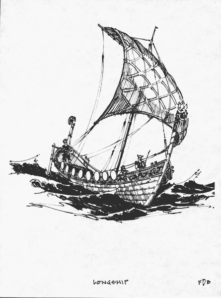 Viking Longboat Drawing at GetDrawings | Free download