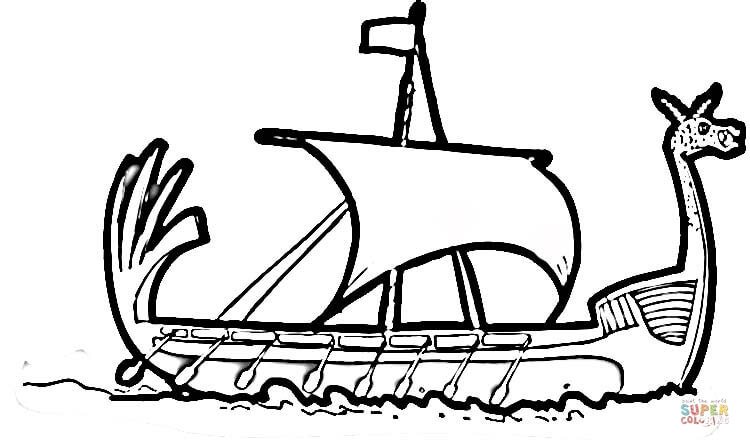 750x447 Viking Coloring Pages
