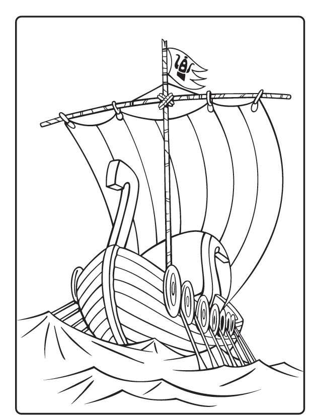 622x825 Coloring Page The Vikings Viking Art Vikings