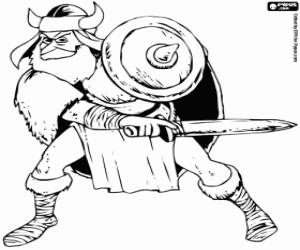 300x250 Vikings Coloring Pages Printable Games