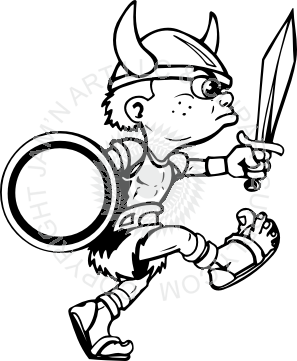 297x361 Boy With Sword And Shield