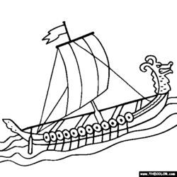 250x250 Ships Coloring Pages