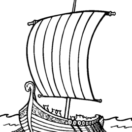 268x268 Viking Boat Coloring Page Kids Drawing And Coloring Pages