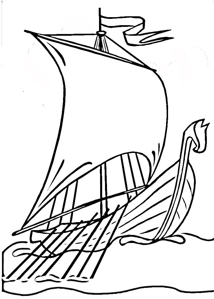 750x1046 Viking Ship Drawing Vikings