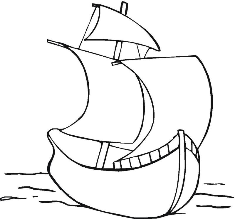 800x746 Boat Outline Clipart