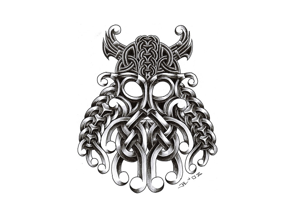 1024x768 Unique Viking Tattoo Designs