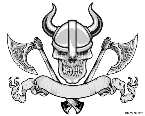 500x399 Viking Skull Stock Image And Royalty Free Vector Files On Fotolia