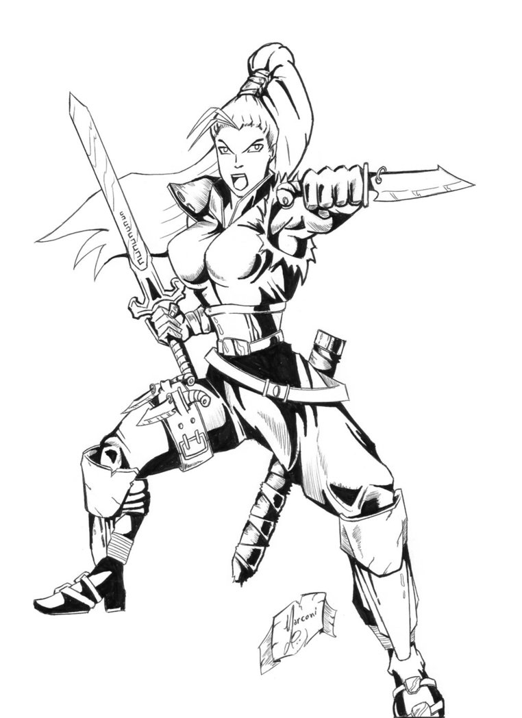 762x1048 Woman Viking By Marconi Desenhos