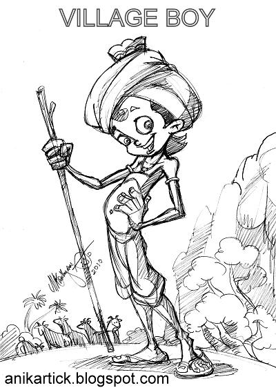 400x562 Chennai Animation Artist Anikartick Sketches Character Design