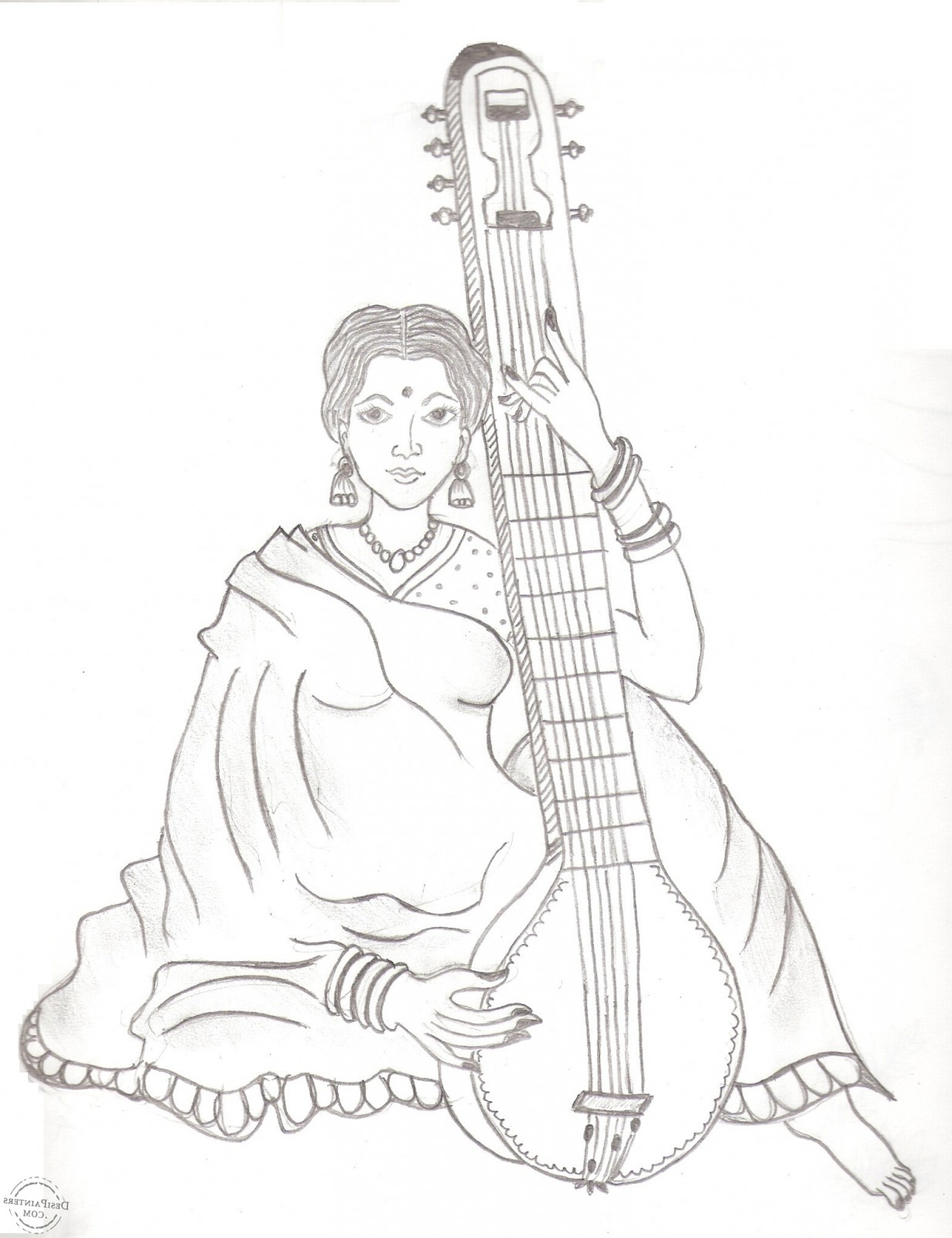 1231x1600 Pencil Art Photo Village Girl Pencil Sketches