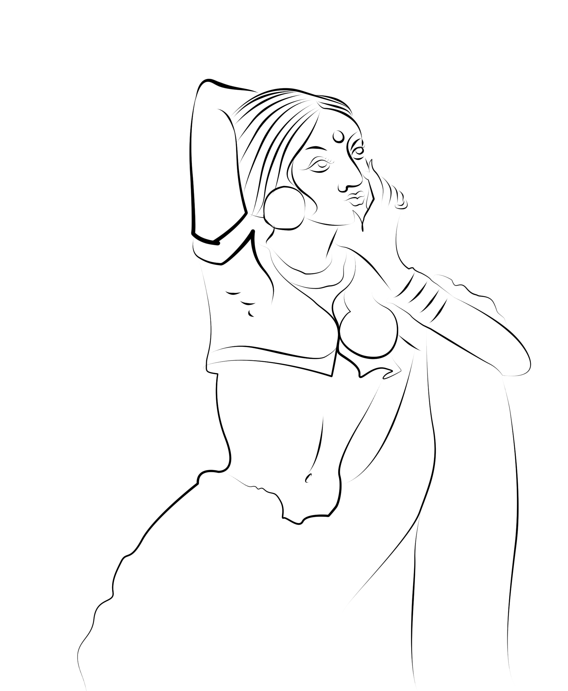 1960x2382 Village Girl By Anishramireddy