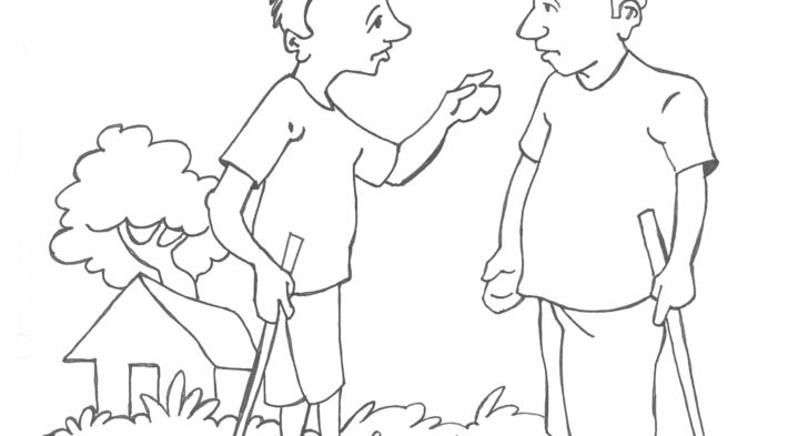 728x393 Indian Village Scene Coloring Pages Village Scenery Drawing