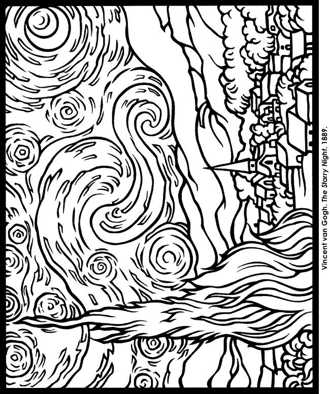 650x776 Pioneering Vincent Van Gogh Coloring Pages Many Interesting