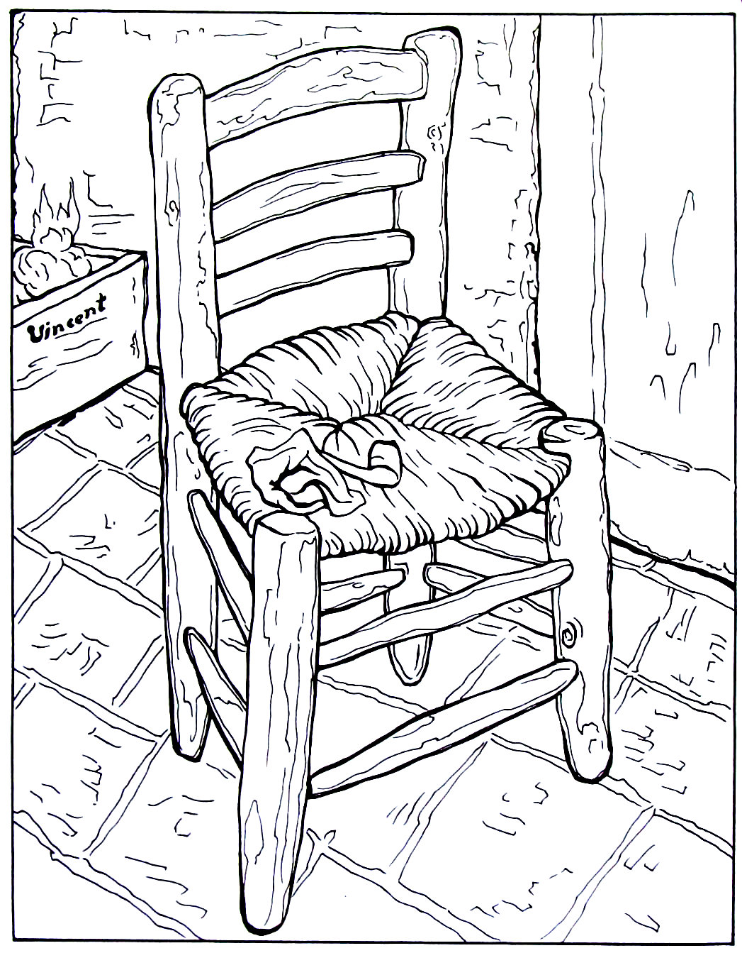 1047x1343 Vincent's Chair With His Pipe