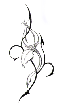 208x368 Tulip Vine Sketch By Zurh