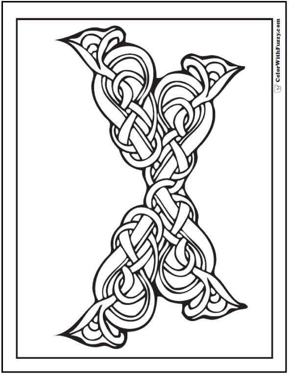 590x762 Celtic Knot Designs Vines And Floral Pattern