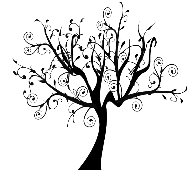 600x543 Drawn Vine Tree Vine