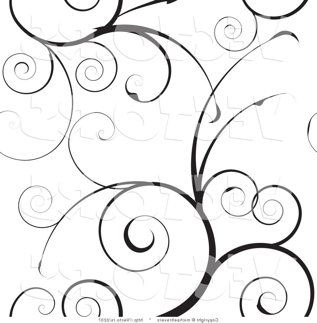 1024x1044 Top 10 Vector Of Black Swirly Vines Background Pattern Design By