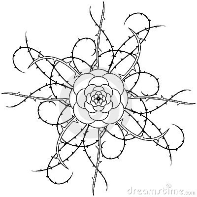 400x400 Drawn Vine Thorn