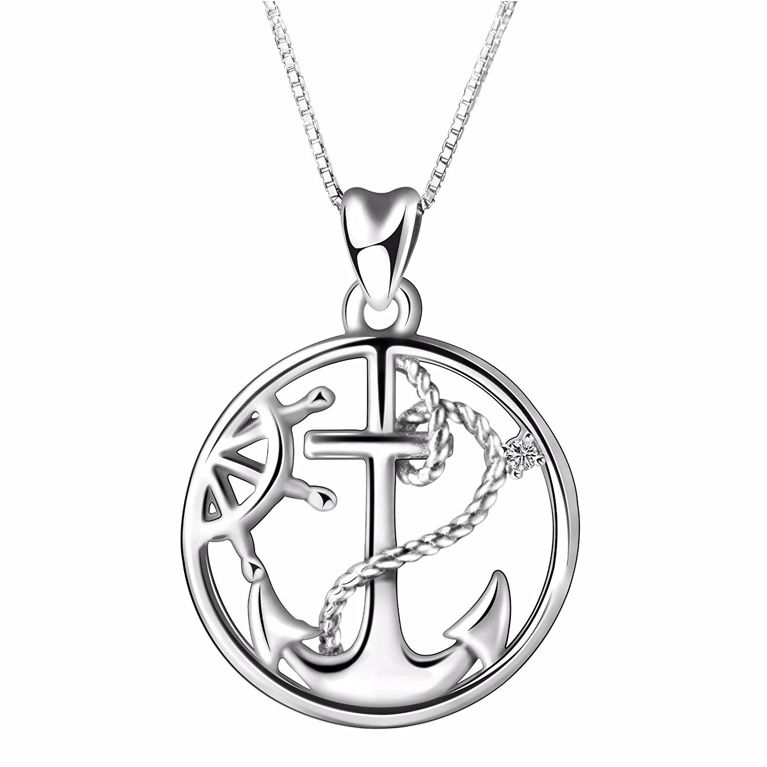1500x1500 925 Sterling Silver Anchor And Infinity Nautical Symbol Of Hope