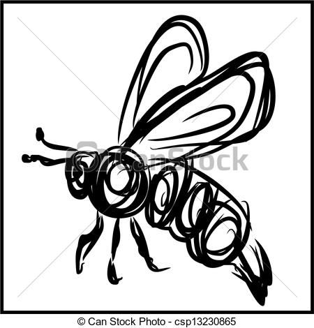 450x470 The Best Bee Sketch Ideas On Bee Drawing, Honey