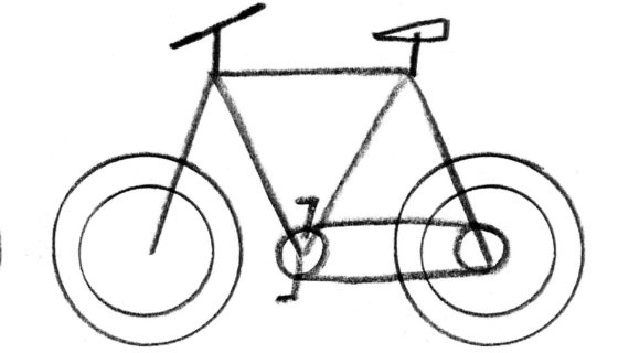 570x320 Simple Drawing Of A Bike How To Draw A Vintage Bicycle (For Kids