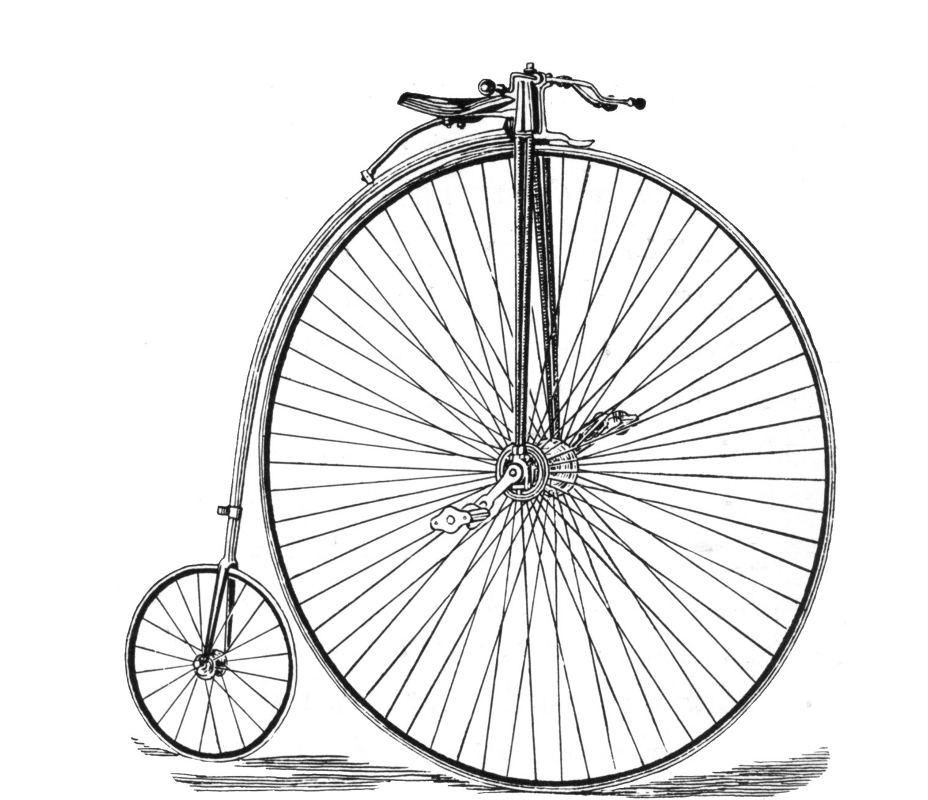 928x800 Free Vintage Bicycle Drawing Background Twitter Backgrounds