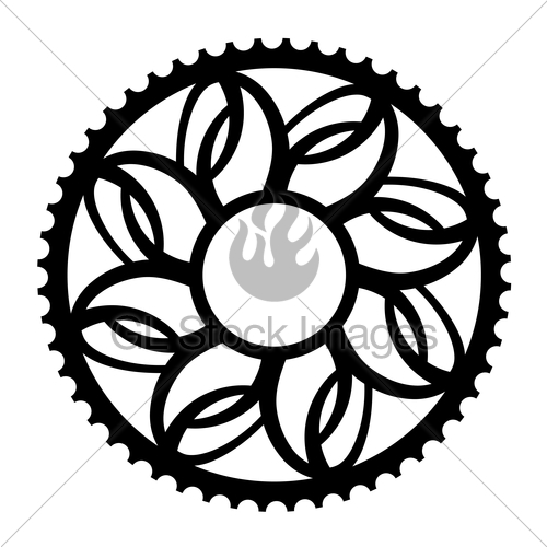 500x500 Vintage Bicycle Cogwheel Chainwheel Symbol Gl Stock Images