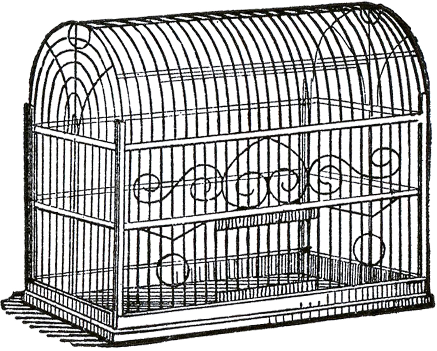 1500x1207 Vintage Bird Cage Image Bird Cages, Graphics Fairy And Bird