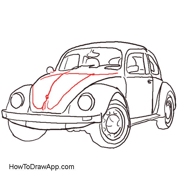 600x600 How To Draw A Volkswagen Beetle Aka Volkswagen Bug