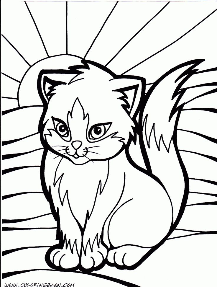 736x972 Fres Vintage Cat Coloring Pages To Print