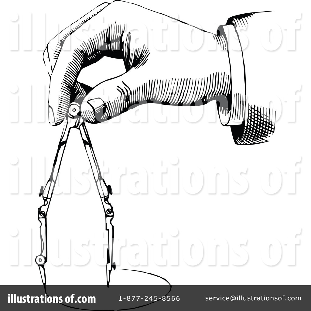 1024x1024 Drafting Compass Clipart