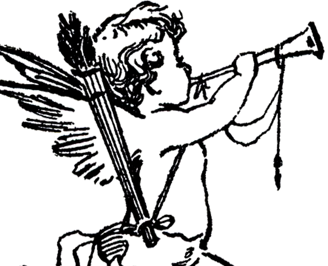 1334x1084 Vintage Cupid Sketch!