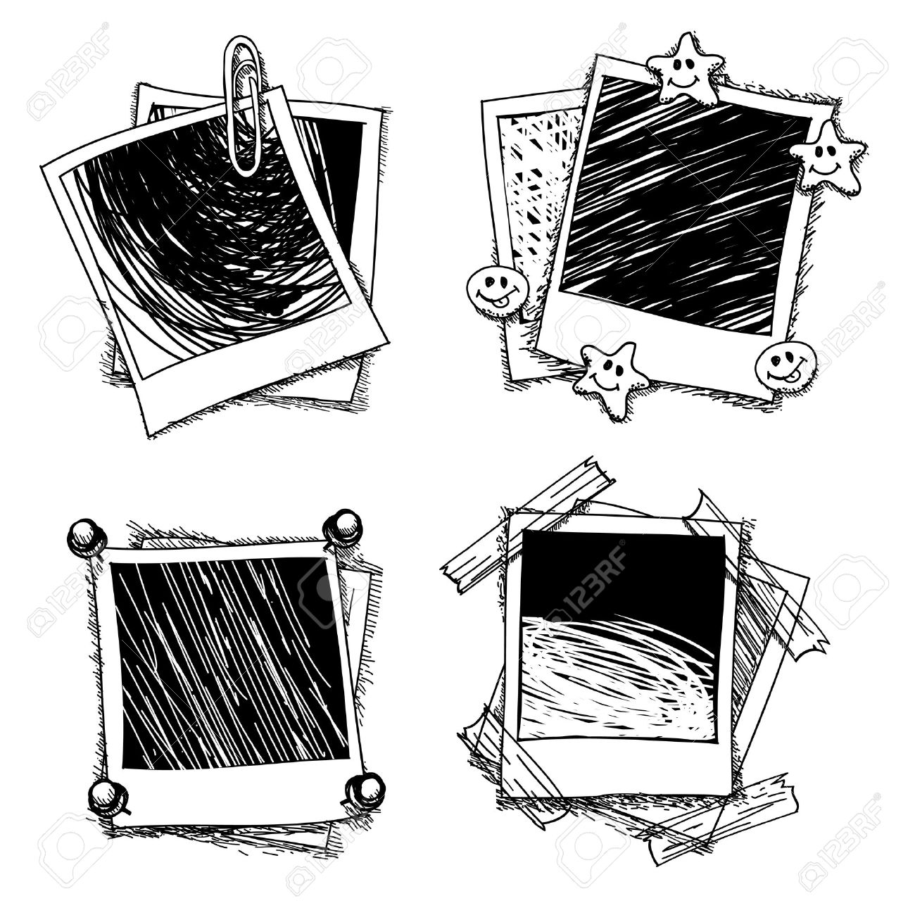 1300x1300 Vintage Doodle Photo Frames. Drawing Photoframe, Sketch