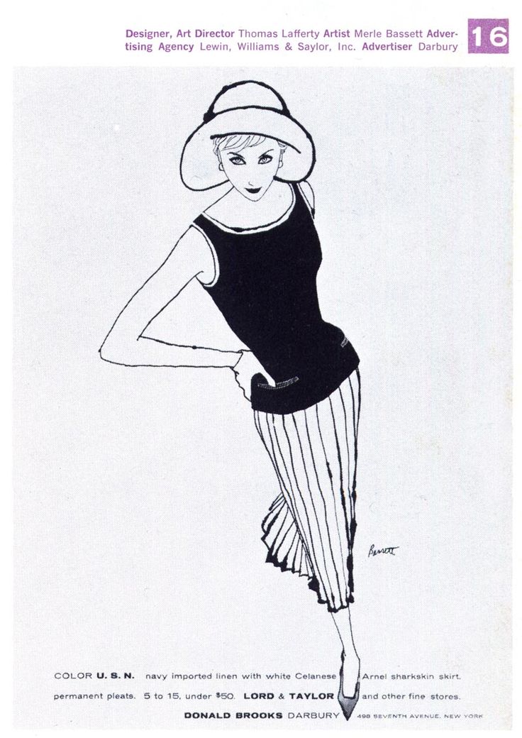 Vintage Fashion Drawing