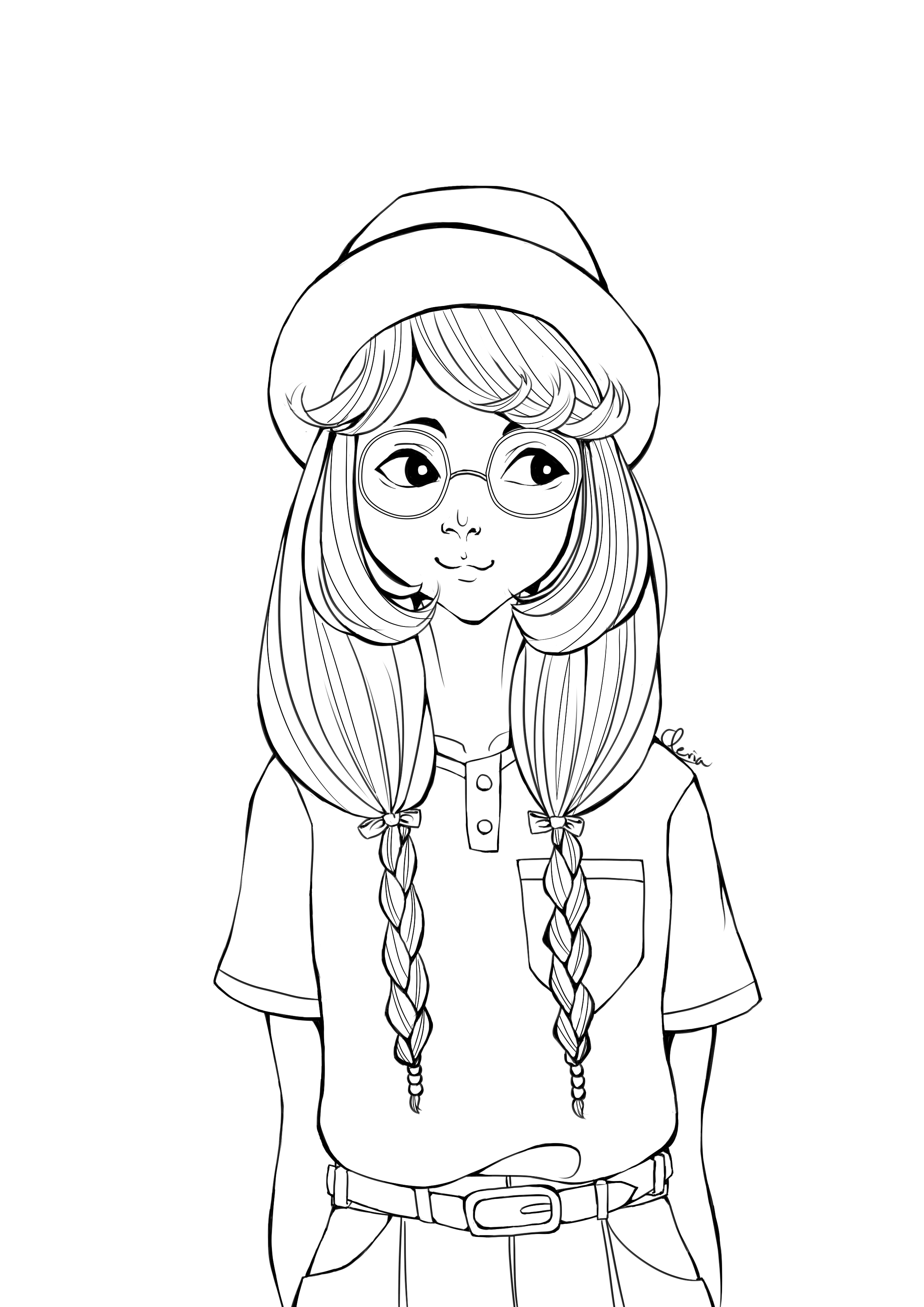 2480x3507 Line] Vintage Girl