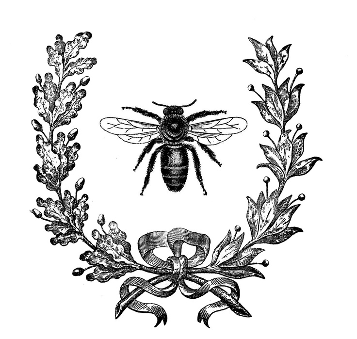 736x699 Vintage Bee Logo