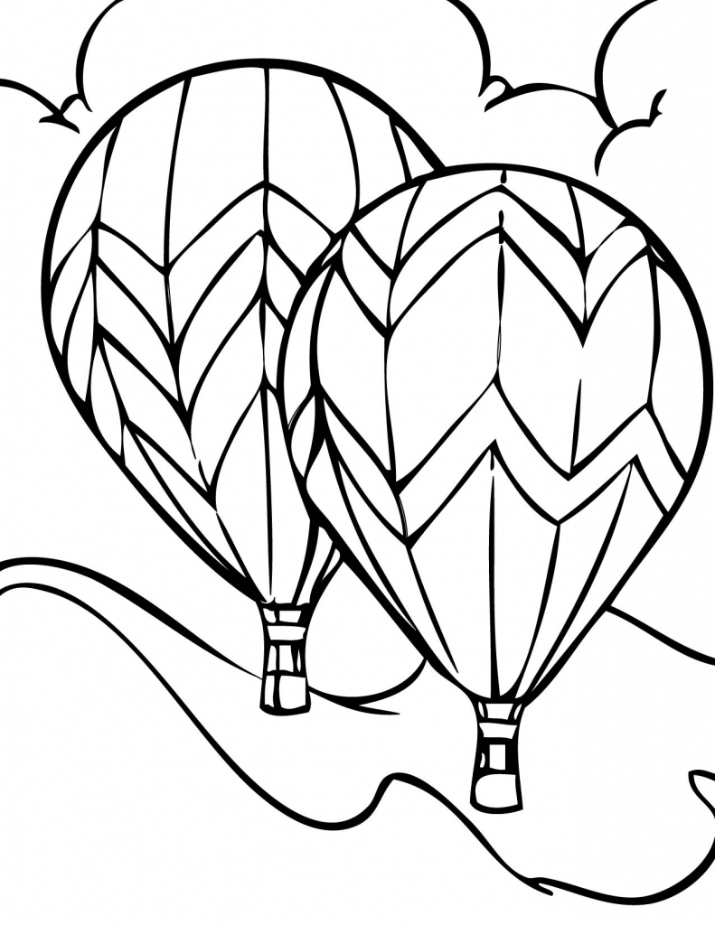 791x1024 Hot Air Balloon Drawing Hot Air Balloon Drawing Template Clipart
