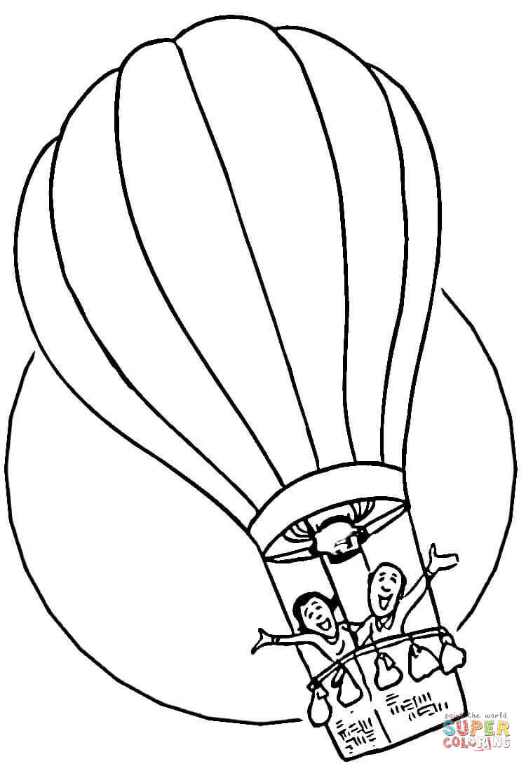 750x1093 Hot Air Balloon Coloring Page Free Printable Coloring Pages