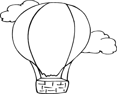 400x322 Air Balloon Coloring Page Hot Drawing