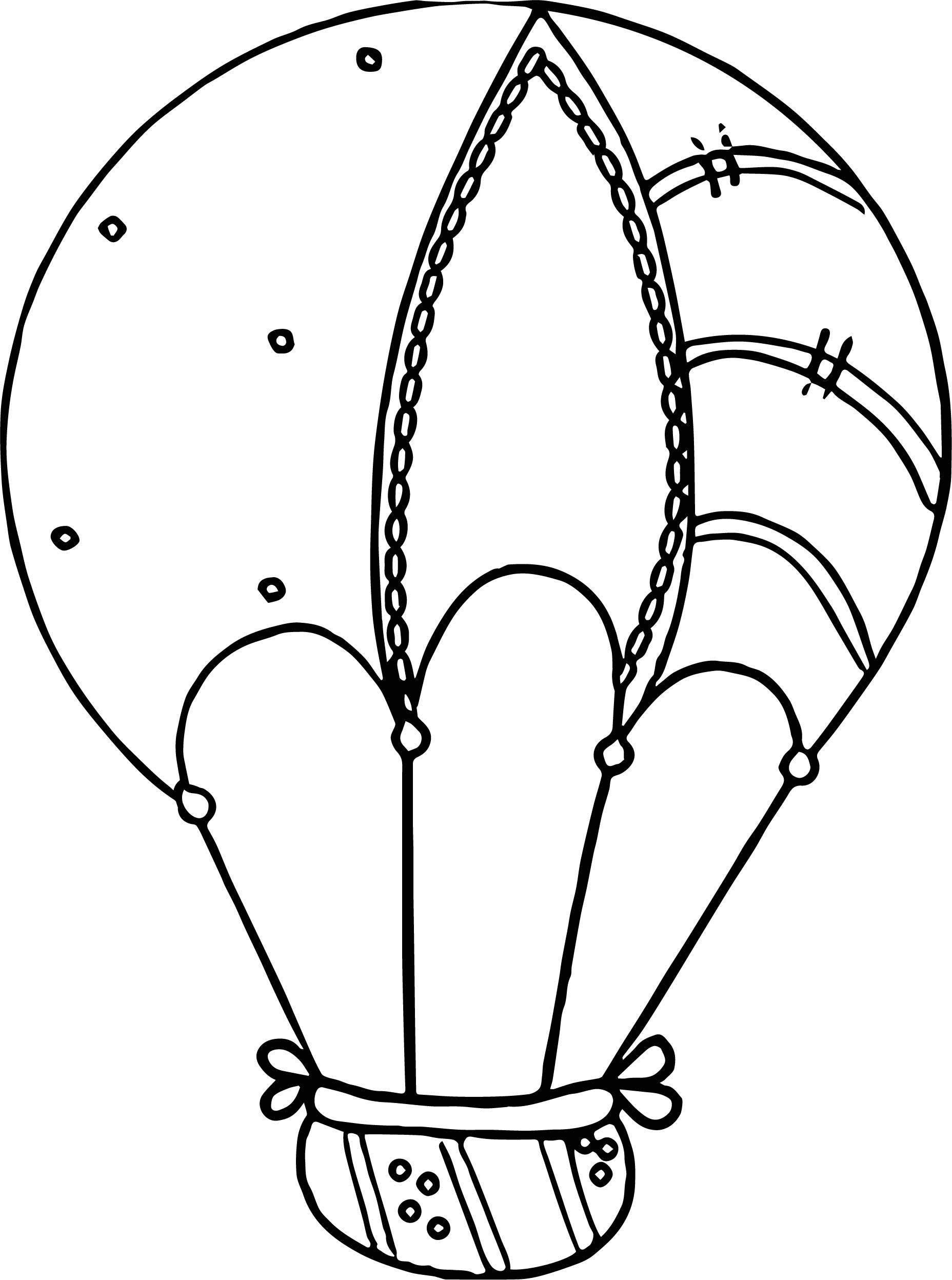 1856x2495 Cute Drawing Air Balloon Coloring Page Wecoloringpage