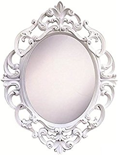 248x320 Kole White Oval Vintage Wall Mirror Home Amp Kitchen