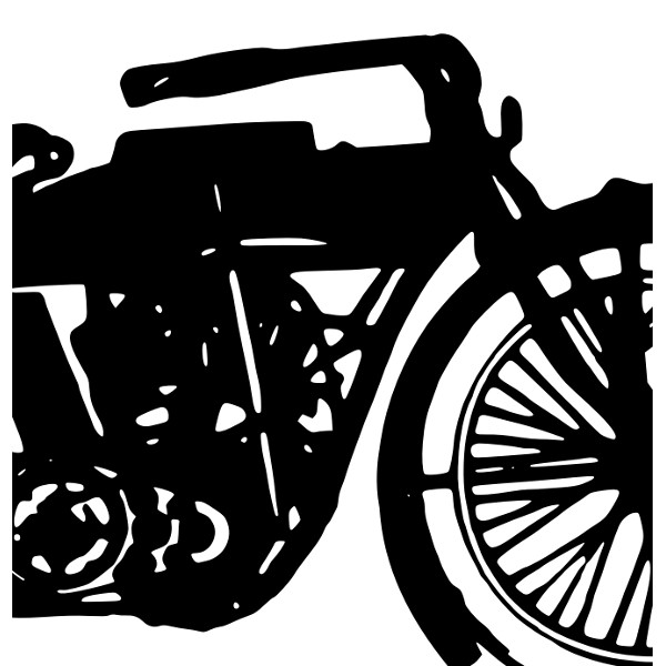 600x600 Vintage Motorcycle Clipart